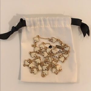 Kate Spade Gold/Cream Spade chain necklace!